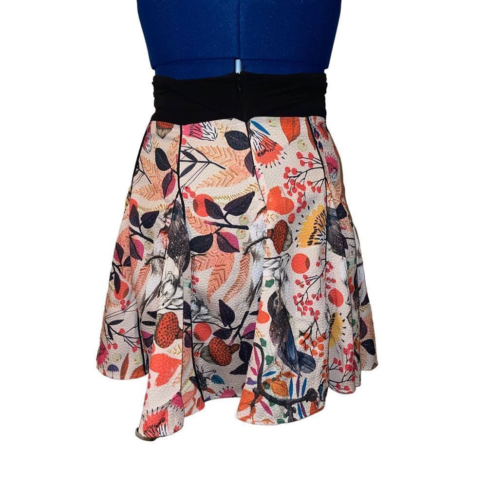 🎈SOLD🎈. Eva Franco Beige Anthropologie Songbird Skirt Sz 2 - Picture 7 of 12